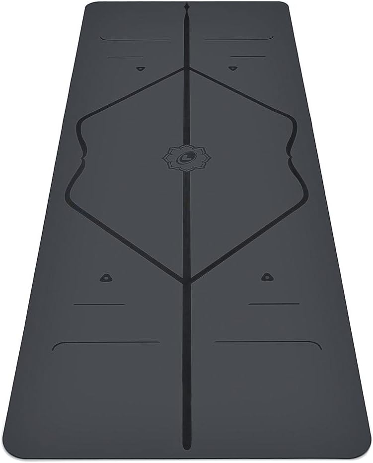 Yoga & Travel Mat & Yoga Pad Bundle Pack – Patented Alignment System, Eco-Friendly, Non-Slip , Made with Natural Rubber, Thick, Sweat Resistant, Comfortable - Grey/Grey/Grey - Image 2
