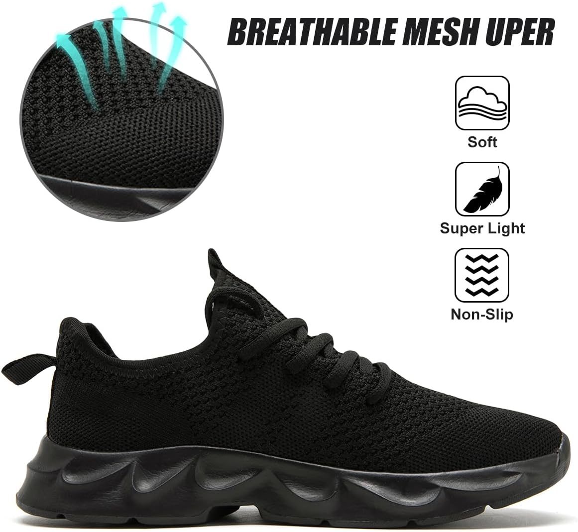 Men's Tennis Shoes Walking Lightweight Breathable Fashion Sneakers Non Slip Workout Gym Shoes for Running - Image 2
