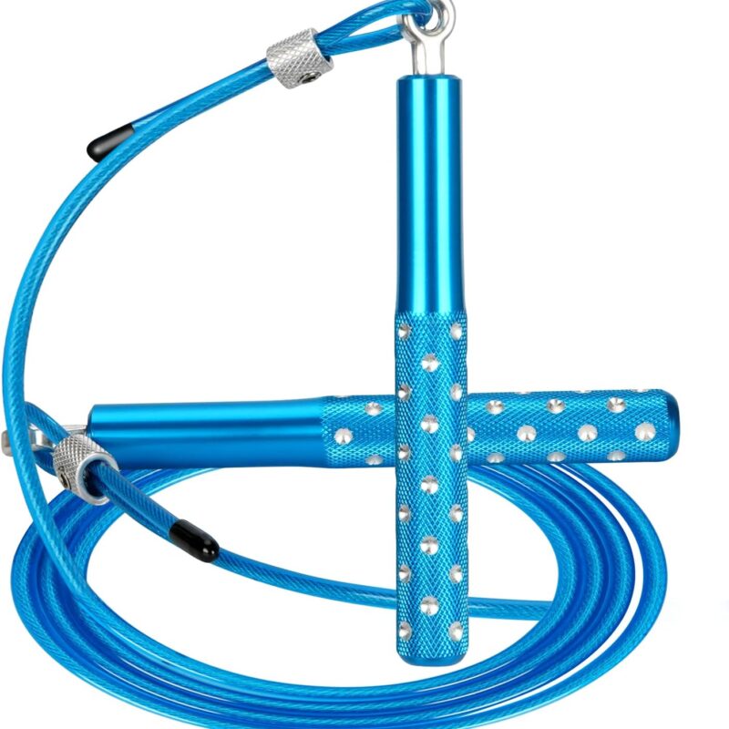 Jump Rope,  Speed Jumping Rope for Training Fitness Exercise, Adjustable Adults Workout Skipping Rope for Men, Women, Kids, Girls