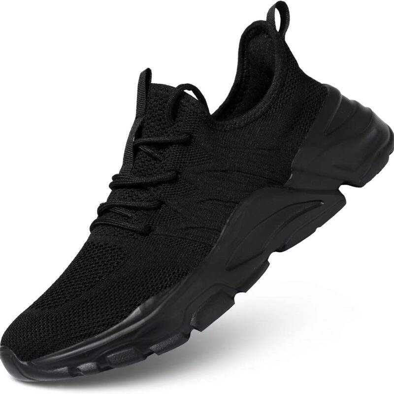 Mens Slip On Running Shoes Athletic Walking Trainers Lightweight Breathable Mesh Tennis Sneakers