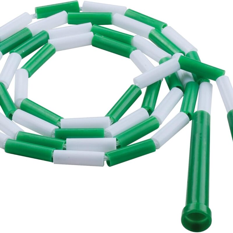 Classic Plastic Segmented Beaded Jump Ropes - Phys. Ed, Gym, Fitness and Recreational Use - Multiple Styles