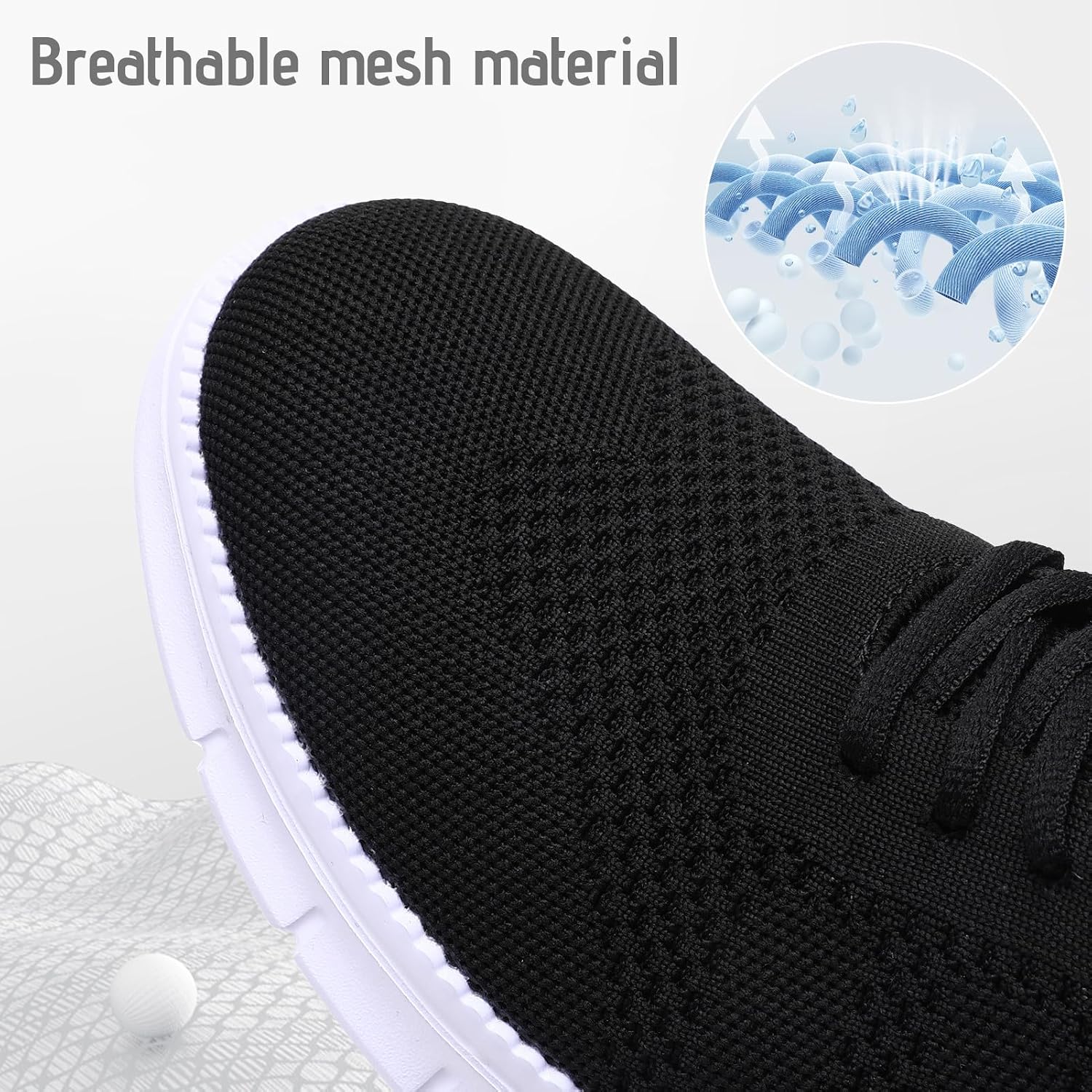 men Slip Walking Shoes Dress Sneakers Business Oxfords Breathable Lightweight Loafers Tennis for Driving Walking Skate - Image 2