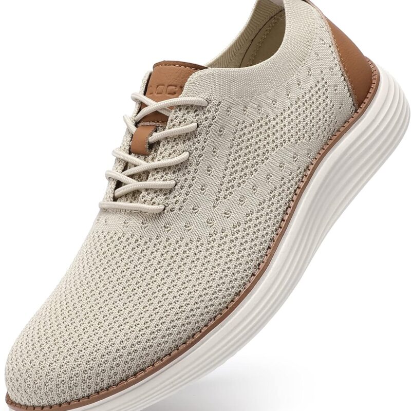 men Casual Dress Sneakers Oxfords Business Mesh Breathable Walking Shoes Tennis Comfortable