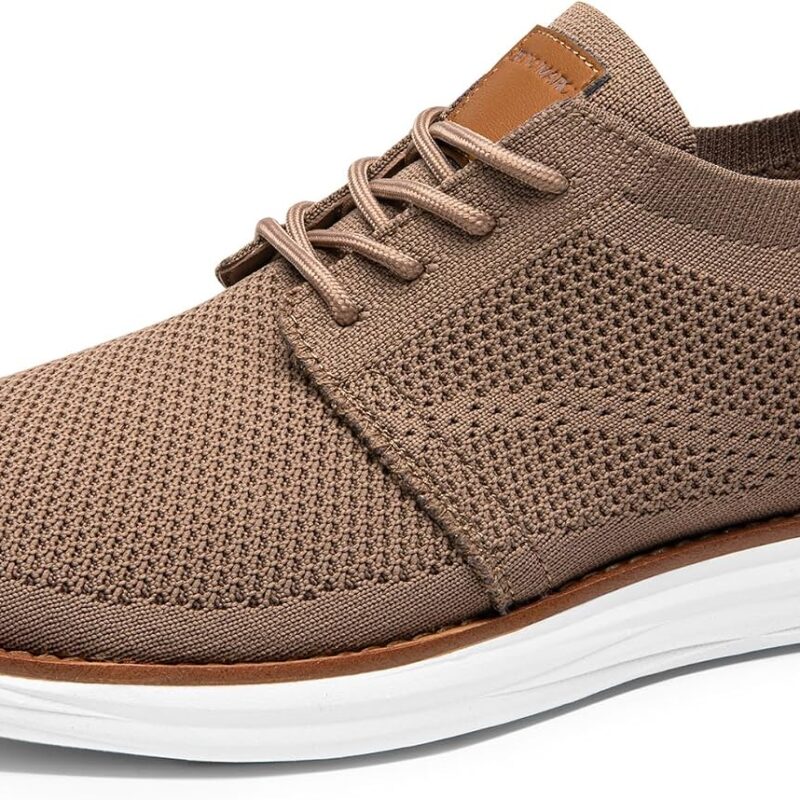 men  Mesh Sneakers Oxfords Lace-Up Lightweight Casual Walking Shoes